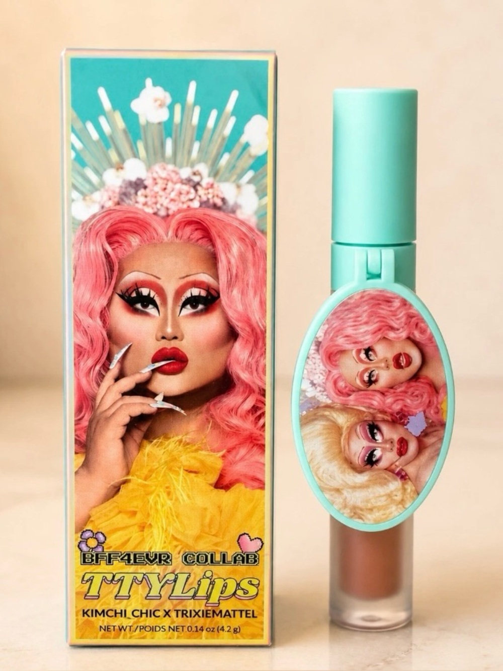 KimChi Chic x Trixie Mattel TTYLiips Matte Liquid Lipstick 04 Spice Cake 0.14oz
